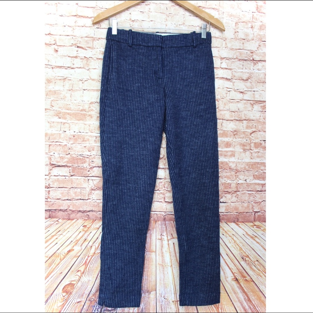 J. Crew | Slim Taper Dress Pants Navy Pinstripe